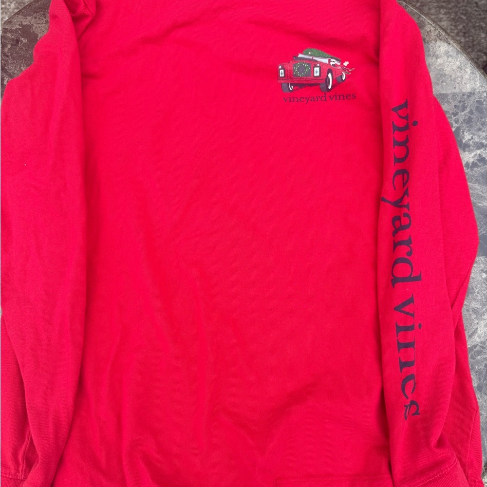 Vineyard Vines Christmas shirt youth small